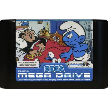 The Smurfs-Kale Cassette (Sega Mega Drive) Gebruikt