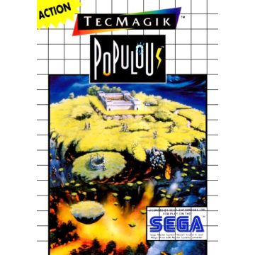 Populous-Excl. Handleiding (Sega Master System) Gebruikt