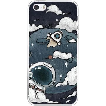 Merkloos Space Cartoon Art Soft Case-iPhone 5 (Phones) Nieuw