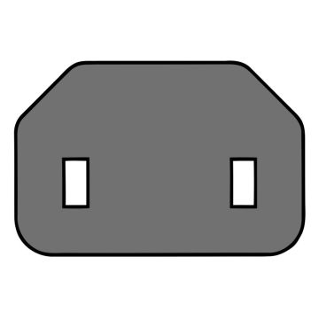 Merkloos Stroomkabel EU-C17 (Diversen) Gebruikt