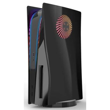 Merkloos PlayStation 5 Electroplated Console Cover-Zwart (PlayStation 5) Nieuw