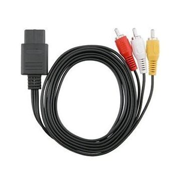 Merkloos 3x RCA Composiet AV Kabel SNES / N64 / NGC-Standaard (Diversen) Nieuw