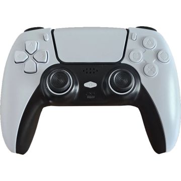 Battletron Wireless Controller for PlayStation 4-Wit/Zwart (PlayStation 4) Gebruikt