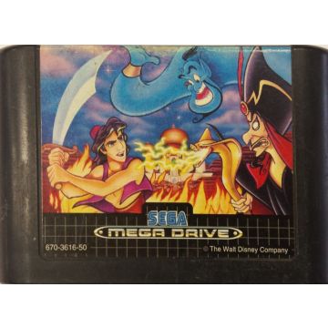 Disney's Aladdin-Kale Cassette (Sega Mega Drive) Gebruikt