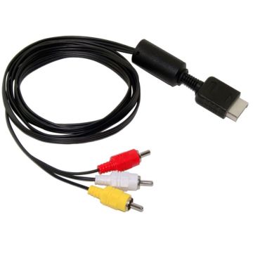 Merkloos 3x RCA Composiet AV Kabel-1.8M (PlayStation 2) Nieuw
