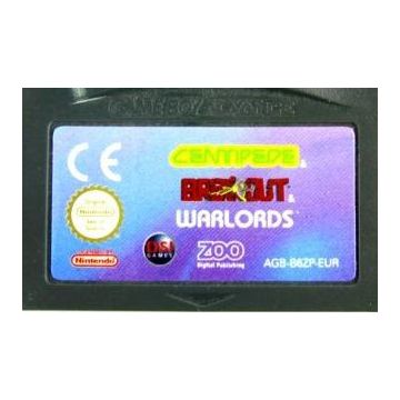 Centipede & Breakout & Warlords-Kale Cassette (GBA) Gebruikt