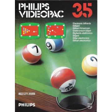 Philips Videopac 35 Electronic billiards-Standaard (Philips Videopac) Gebruikt