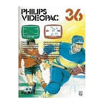 Philips Videopac 36 Electronic Soccer / Electronic Ice Hockey-Standaard (Philips Videopac) Gebruikt