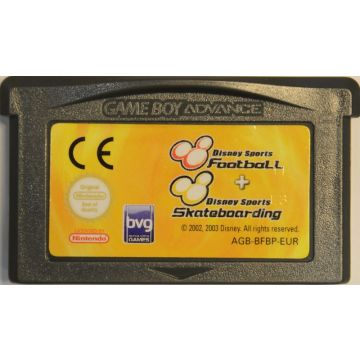 2 Disney Sports Games Skateboarding + Football-Kale Cassette (GBA) Gebruikt