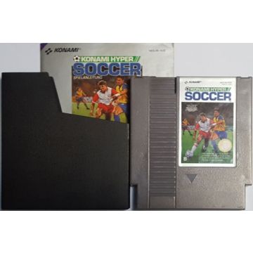 Konami Hyper Soccer-Kale Cassette Incl. Handleiding en Sleeve Duits (NES) Gebruikt