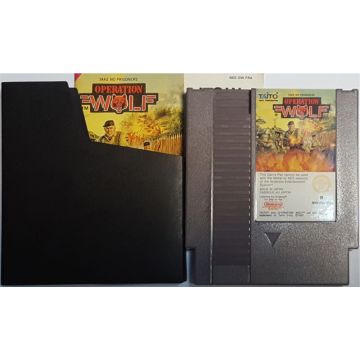 Operation Wolf-Kale Cassette Incl. Handleiding en Sleeve (NES) Gebruikt