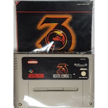 Mortal Kombat 3-Kale Cassette Incl. Handleiding (SNES) Gebruikt