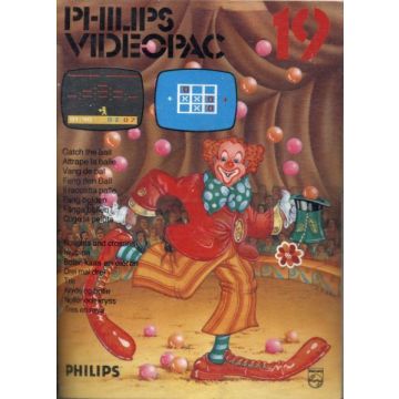 Philips Videopac 19 Catch The Ball / Noughts and Crosses-Standaard (Philips Videopac) Gebruikt
