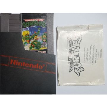 Teenage Mutant Hero Turtles-Kale Cassette Incl. Handleiding en Sleeve (NES) Gebruikt