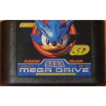Sonic 3D Flickies' Island-Kale Cassette (Sega Mega Drive) Gebruikt