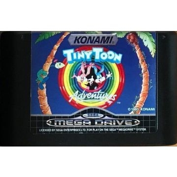 Tiny Toon Adventures Buster's Hidden Treasure-Kale Cassette (Sega Mega Drive) Gebruikt