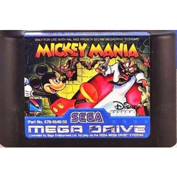 Mickey Mania-Kale Cassette (Sega Mega Drive) Gebruikt