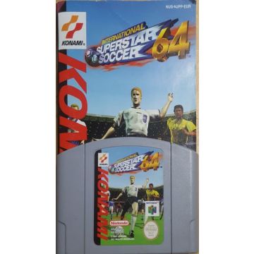 International Superstar Soccer 64-Kale Cassette Incl. Handleiding (N64) Gebruikt