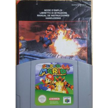 Super Mario 64-Kale Cassette Incl. Handleiding (N64) Gebruikt