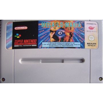 Mega-Lo-Mania-Kale Cassette (SNES) Gebruikt