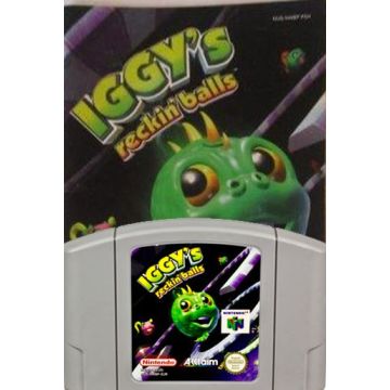 Iggy's Reckin' Balls-Kale Cassette Incl. Handleiding (N64) Gebruikt