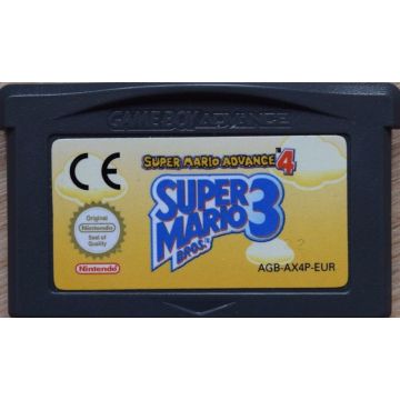 Super Mario Advance 4 Super Mario Bros. 3-Kale Cassette (GBA) Gebruikt