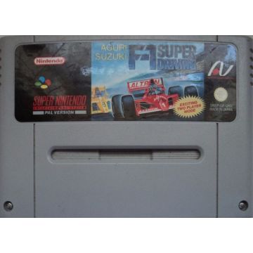 Aguri Suzuki F-1 Super Driving-Kale Cassette (SNES) Gebruikt