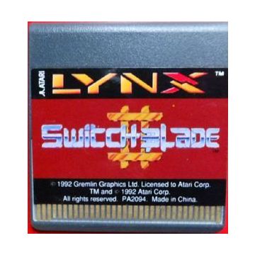 Switchblade II-Kale Cassette (Atari Lynx) Gebruikt