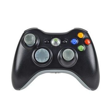 Microsoft Xbox 360 Wireless Controller-Zwart/Grijs (Xbox 360) Gebruikt