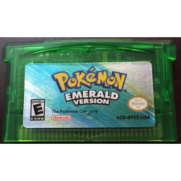 Pokémon Emerald Version-Kale Cassette Amerikaans (GBA) Gebruikt