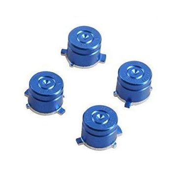 Merkloos Aluminium Bullet PS3 + PS4 Buttons-Blauw (PlayStation 4) Nieuw