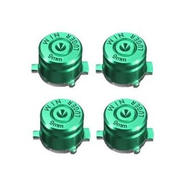 Merkloos Aluminium Bullet PS3 + PS4 Buttons-Groen (PlayStation 4) Nieuw