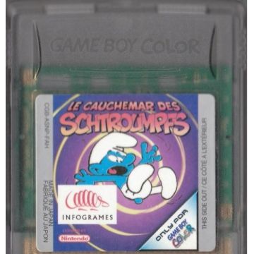 The Smurfs' Nightmare-Kale Cassette Frans (GBC) Gebruikt