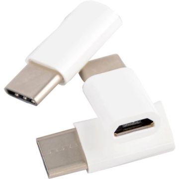 Merkloos USB-Micro Female naar USB-C Male Adapter-Standaard (Diversen) Nieuw