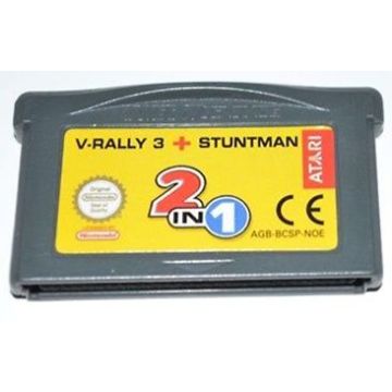 V-Rally 3 + Stuntman-Kale Cassette Duits (GBA) Gebruikt