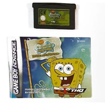 Spongebob Squarepants Battle for Bikini Bottom-Kale Cassette Incl. Handleiding (GBA) Gebruikt