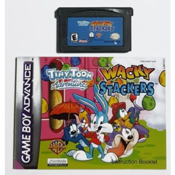 Tiny Toon Adventures Wacky Stackers-Kale Cassette Incl. Handleiding (GBA) Gebruikt