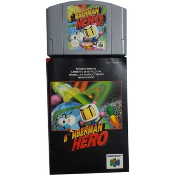 Bomberman Hero-Kale Cassette Incl. Handleiding (N64) Gebruikt