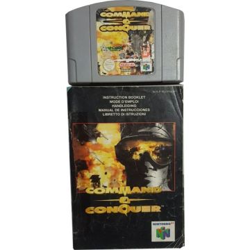 Command & Conquer-Kale Cassette Incl. Handleiding Duits (N64) Gebruikt