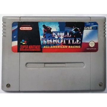 Full Throttle All-American Racing-Kale Cassette (SNES) Gebruikt