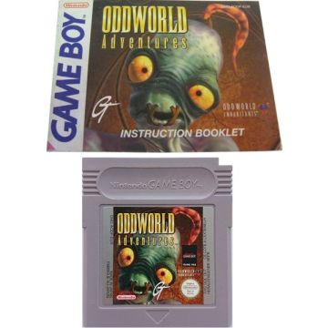 Oddworld Adventures-Kale Cassette Incl. Handleiding (Game Boy) Gebruikt