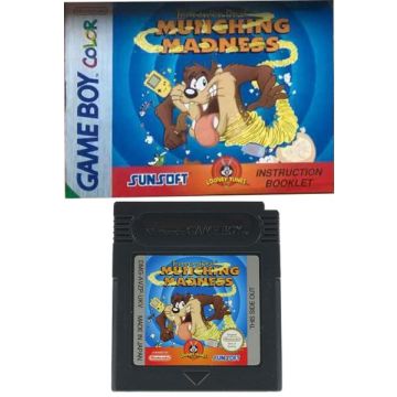 Tasmanian Devil Munching Madness-Kale Cassette Incl. Handleiding (GBC) Gebruikt