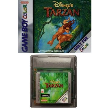 Disney's Tarzan-Kale Cassette Incl. Handleiding (GBC) Gebruikt