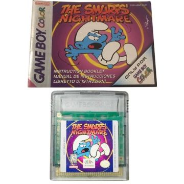 The Smurfs' Nightmare-Kale Cassette Incl. Handleiding (GBC) Gebruikt