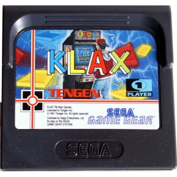 Klax-Kale Cassette (Sega GameGear) Gebruikt