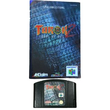 Turok 2 Seeds of Evil-Kale Cassette Incl. Handleiding (N64) Gebruikt