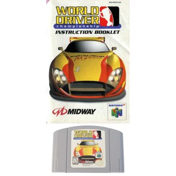World Driver Championship-Kale Cassette Incl. Handleiding (N64) Gebruikt