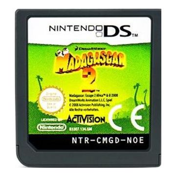 Madagascar Escape 2 Africa-Kale Cassette (NDS) Gebruikt