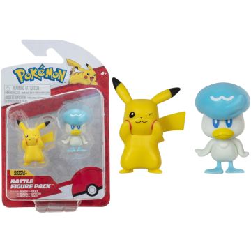 Jazwares Pokémon Battle Figure 2-Pack-Pikachu / Quaxly (Diversen) Nieuw