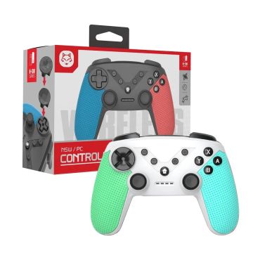Topwolf Wireless Pro Controller for Nintendo Switch Excl. NFC-Wit (Switch) Nieuw
